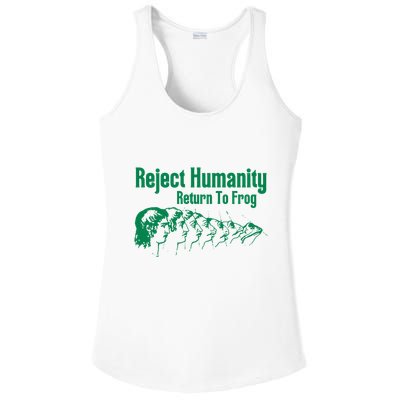 Reject Humanity Return To Frog Ladies PosiCharge Competitor Racerback Tank