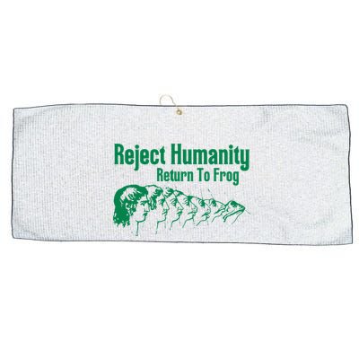 Reject Humanity Return To Frog Large Microfiber Waffle Golf Towel