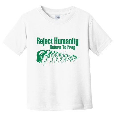 Reject Humanity Return To Frog Toddler T-Shirt
