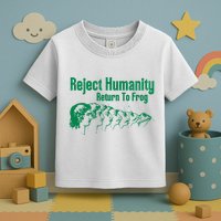 Reject Humanity Return To Frog Toddler T-Shirt
