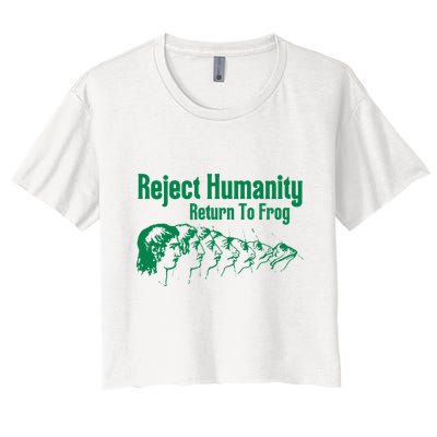 Reject Humanity Return To Frog Crop Top