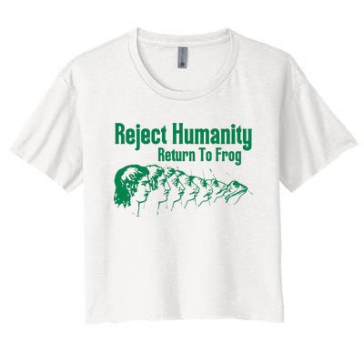 Reject Humanity Return To Frog Women's Crop Top Tee