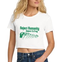 Reject Humanity Return To Frog Crop Top