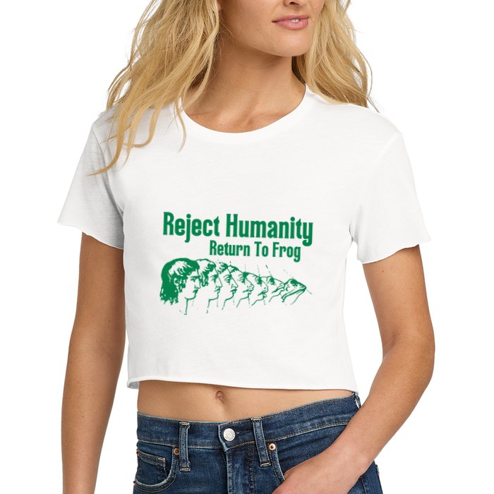 Reject Humanity Return To Frog Crop Top