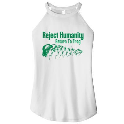 Reject Humanity Return To Frog Women's Perfect Tri Rocker Tank