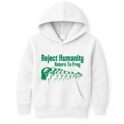Reject Humanity Return To Frog Kids Hoodie