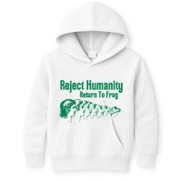 Reject Humanity Return To Frog Kids Hoodie
