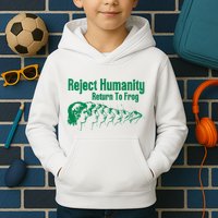 Reject Humanity Return To Frog Kids Hoodie