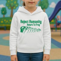 Reject Humanity Return To Frog Kids Hoodie