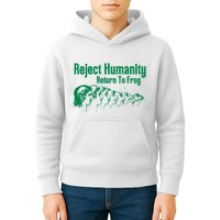 Reject Humanity Return To Frog Kids Hoodie