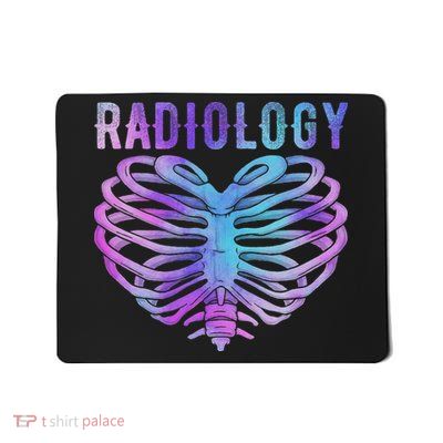 Radiology Heart Ribcage Tie Dye Radiologic Xray Technologist Mousepad