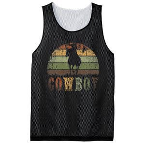 Retro Horseback Riding Rodeo Western Line Dance Horse Cowboy Mesh Reversible Basketball Jersey Tank