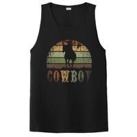 Retro Horseback Riding Rodeo Western Line Dance Horse Cowboy PosiCharge Competitor Tank