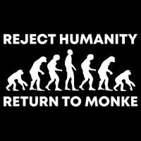 Reject Humanity Return To Monke Funny Meme Monkey Evolution Backpack