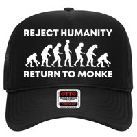 Reject Humanity Return To Monke Funny Meme Monkey Evolution Hat