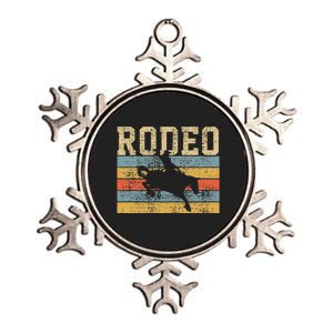 Rodeo Horse Riding Retro Western Country Metallic Star Ornament