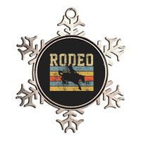 Rodeo Horse Riding Retro Western Country Metallic Star Ornament