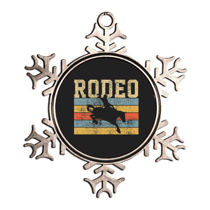 Rodeo Horse Riding Retro Western Country Metallic Star Ornament