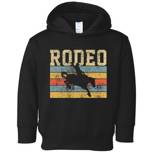 Rodeo Horse Riding Retro Western Country Toddler Hoodie