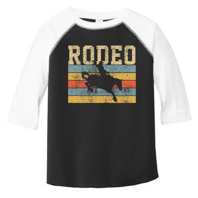 Rodeo Horse Riding Retro Western Country Toddler Fine Jersey T-Shirt