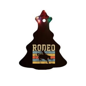 Rodeo Horse Riding Retro Western Country Ceramic Tree Ornament