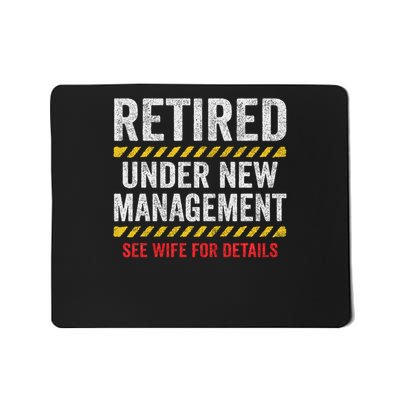 Retired Husband Retirement Party Funny Retirement Mousepad