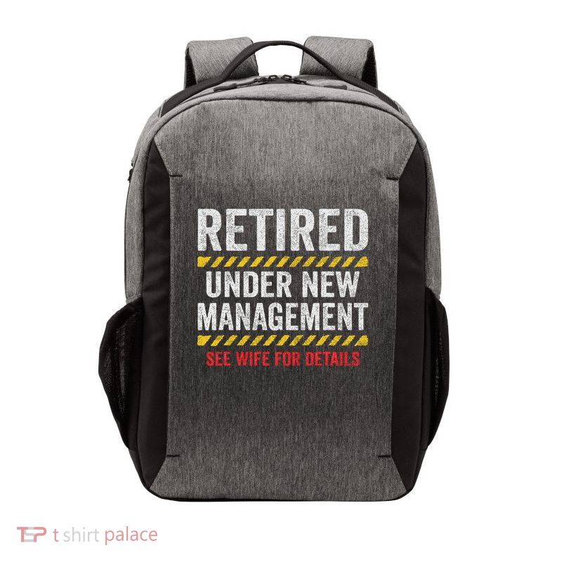Retired Husband Retirement Party Funny Retirement Vector Backpack