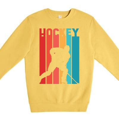 Retro Hockey Premium Crewneck Sweatshirt