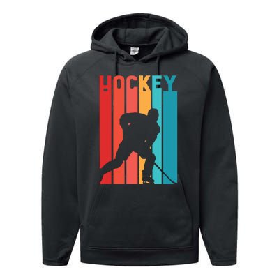 Retro Hockey Performance Fleece Hoodie