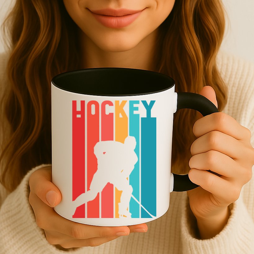 Retro Hockey Mug