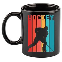 Retro Hockey 11oz C Handle Ceramic Mug