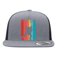 Retro Hockey Flat Bill Trucker Hat