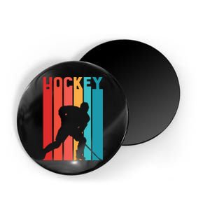 Retro Hockey Magnet