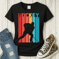 Retro Hockey Womens T-Shirt