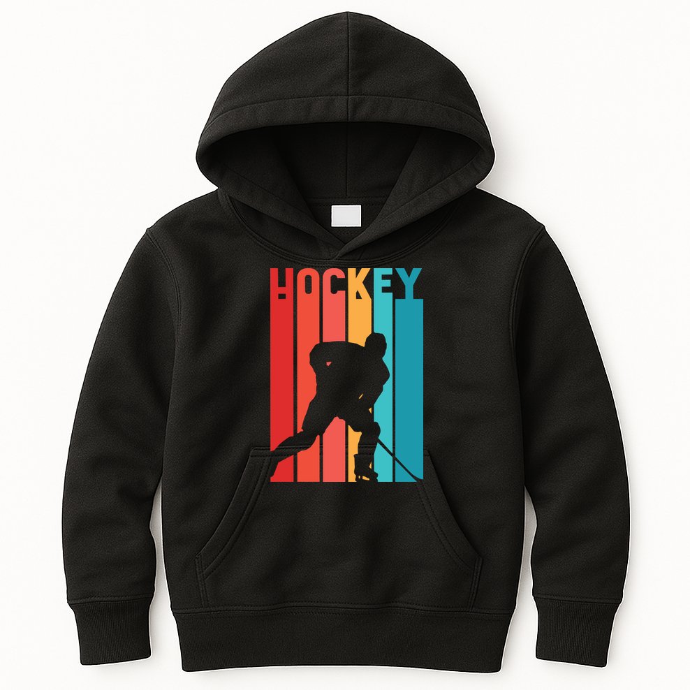 Retro Hockey Kids Hoodie