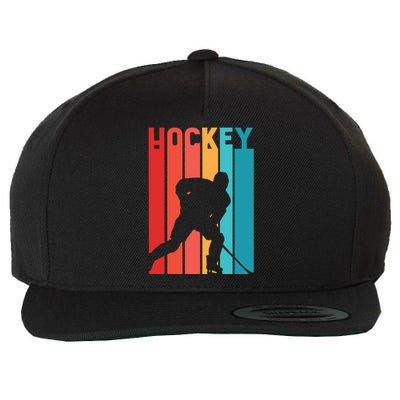 Retro Hockey Wool Snapback Cap