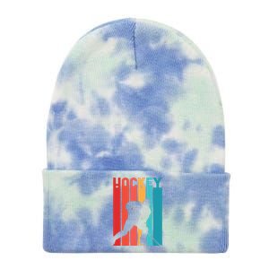 Retro Hockey Tie Dye 12in Knit Beanie