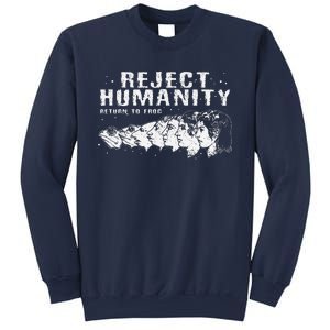 Reject Humanity Return To Frogfunny Costume Nature Lovers Sweatshirt