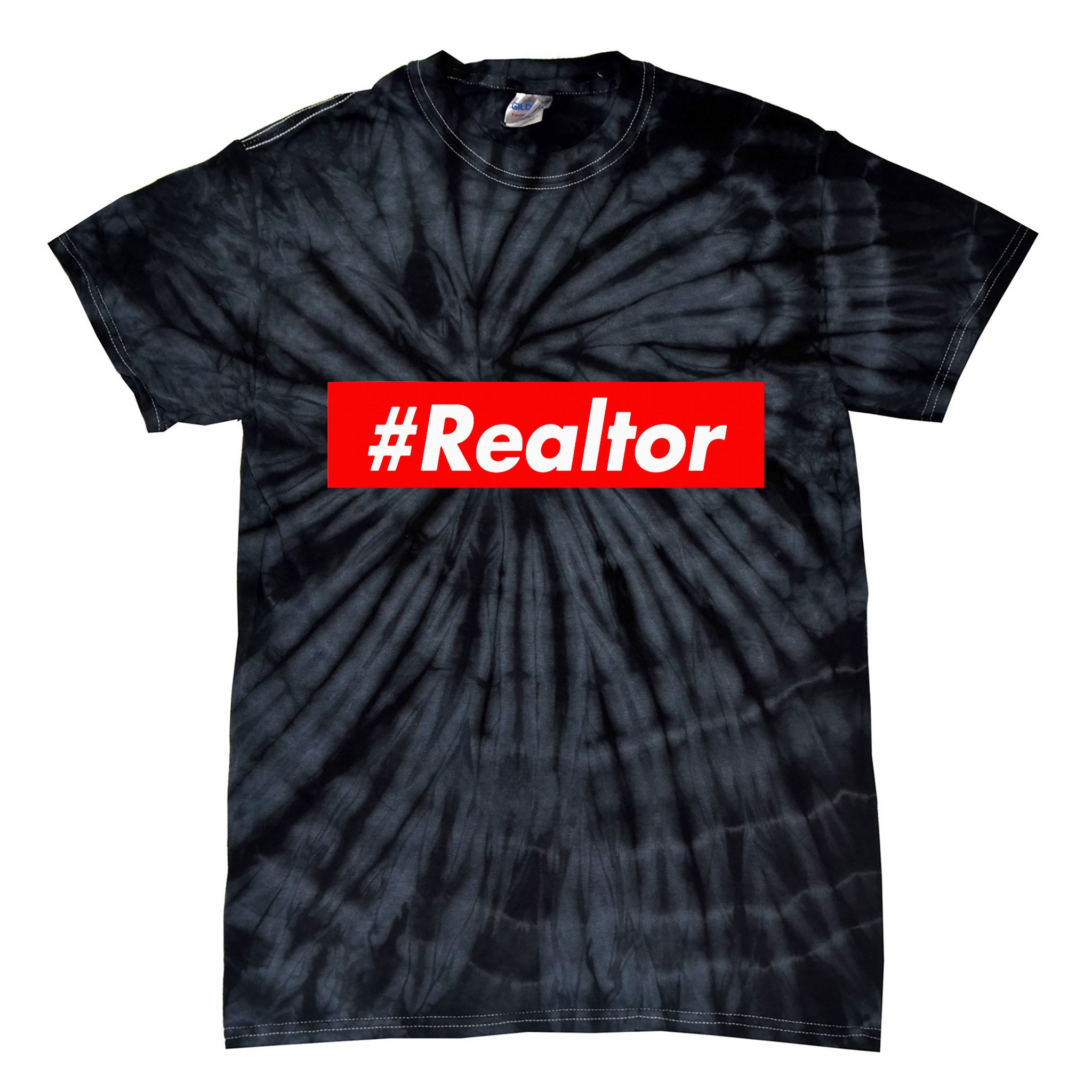 Realtor Hashtag Realtor Real Estate Agent Broker Tie-Dye T-Shirt