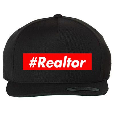 Realtor Hashtag Realtor Real Estate Agent Broker Wool Snapback Cap
