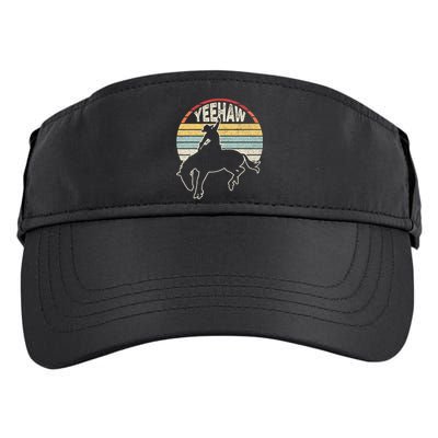 Retro Horse Riding Yeehaw Rodeo Cowboy Western Country Adult Drive Performance Visor
