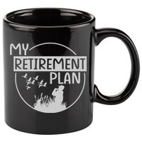 Retired Hunting Retirement Plan Gift 11oz C Handle Ceramic Mug
