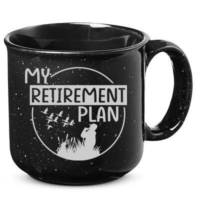 Retired Hunting Retirement Plan Gift 15oz Campfire Ceramic Mug