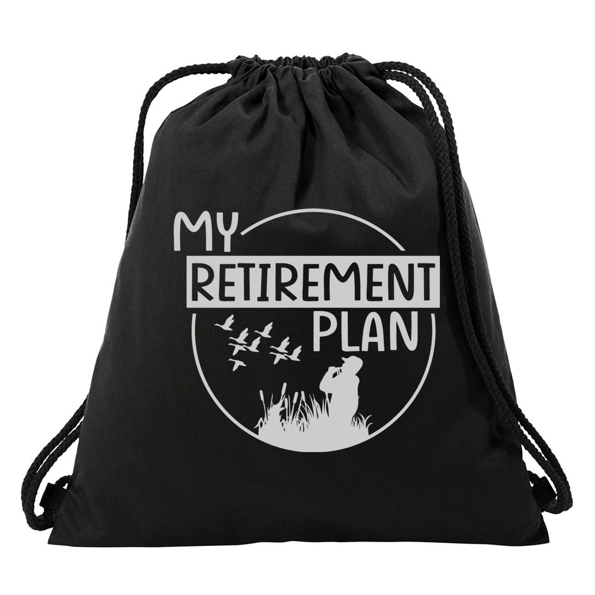 Retired Hunting Retirement Plan Gift Drawstring Bag