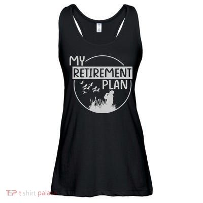 Retired Hunting Retirement Plan Gift Ladies Essential Flowy Tank