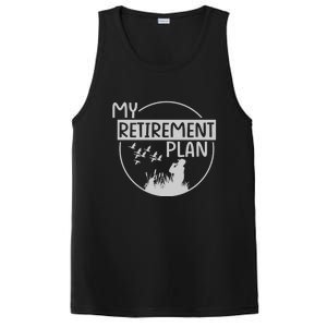 Retired Hunting Retirement Plan Gift PosiCharge Competitor Tank