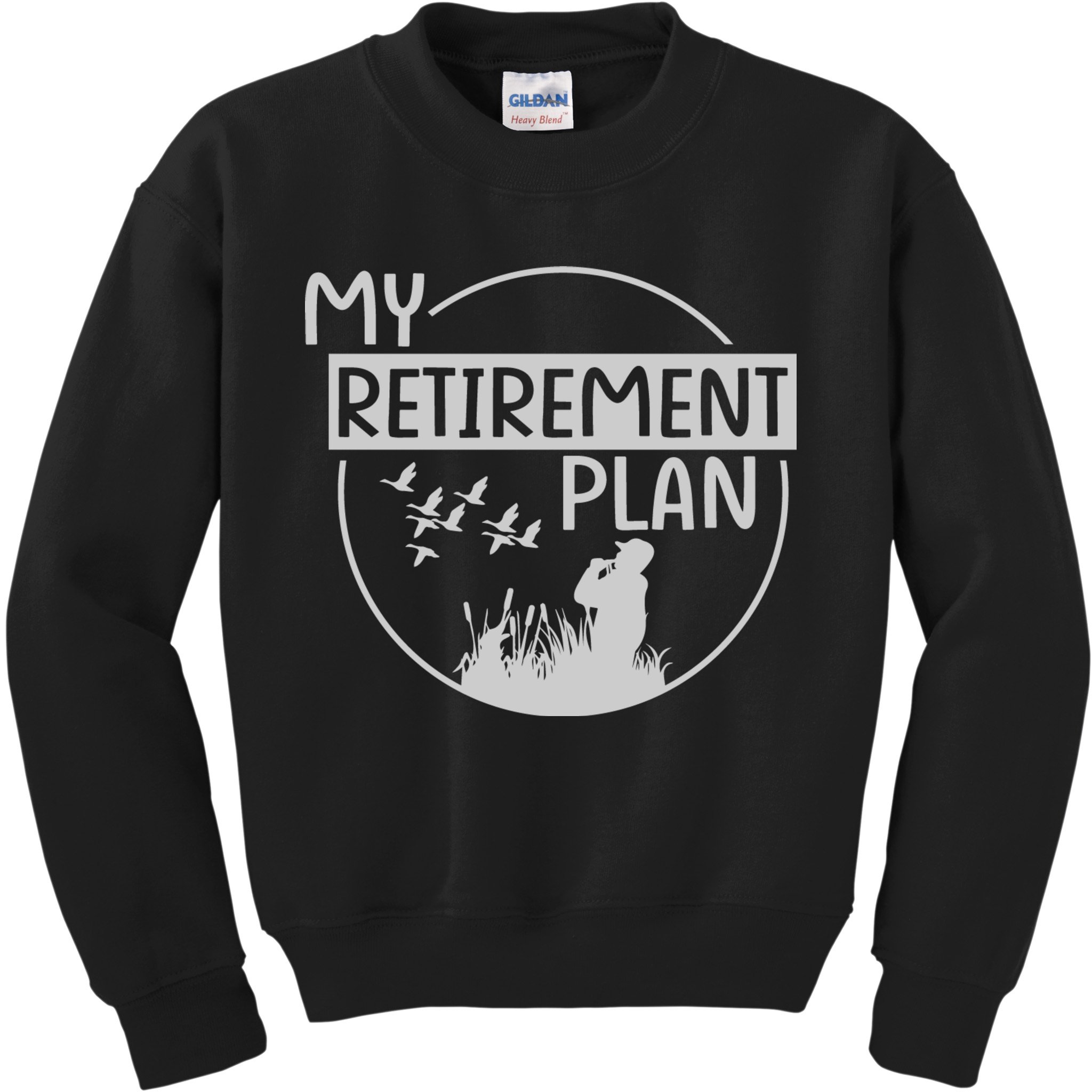Retired Hunting Retirement Plan Gift Kids Sweatshirt
