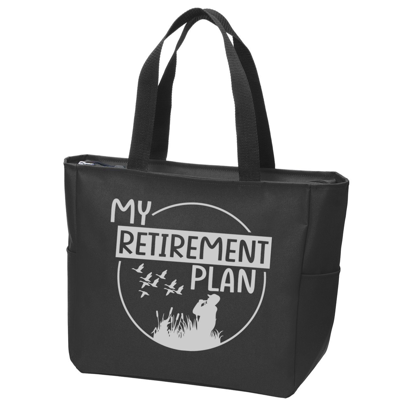 Retired Hunting Retirement Plan Gift Zip Tote Bag