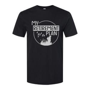 Retired Hunting Retirement Plan Gift Softstyle CVC T-Shirt