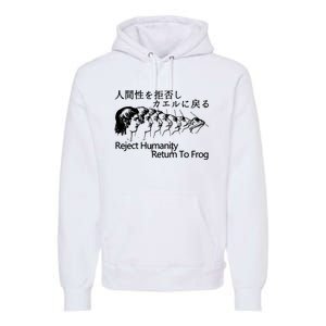 Reject Humanity Return To Frog Japanese Premium Hoodie